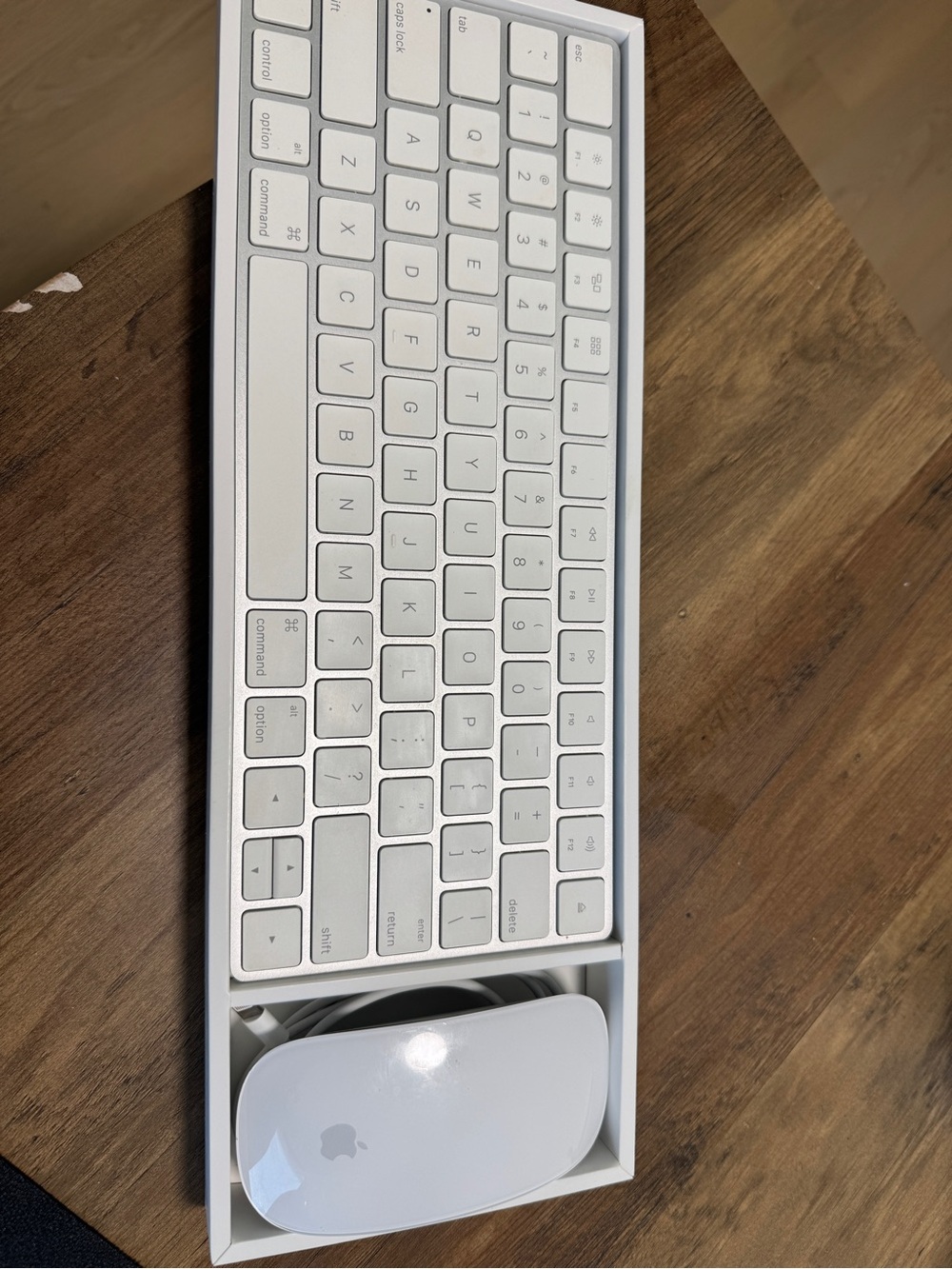Apple Wireless Keyboard + Magic Mouse - White/Silver